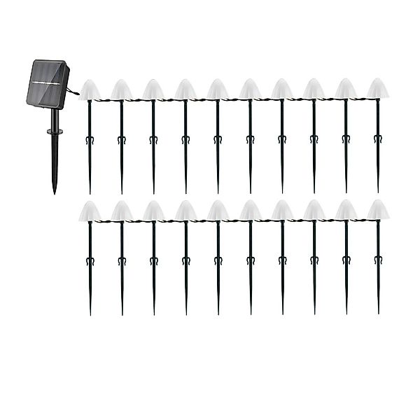 LETGOSPT Gartenleuchte Pilz LED Solarlampe, 5M/3,7M günstig online kaufen