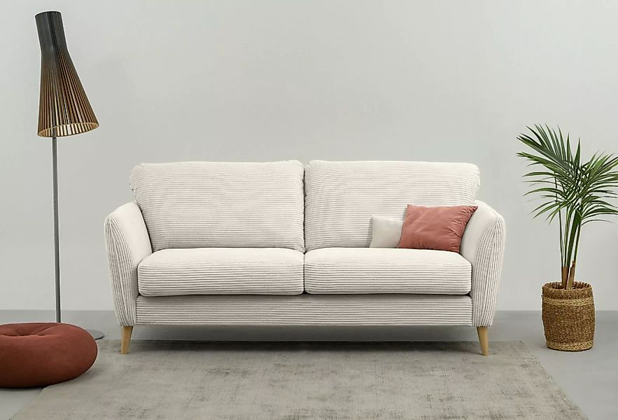 Home affaire 2-Sitzer "MARSEILLE Sofa 170 cm", mit Massivholzbeinen aus Eic günstig online kaufen