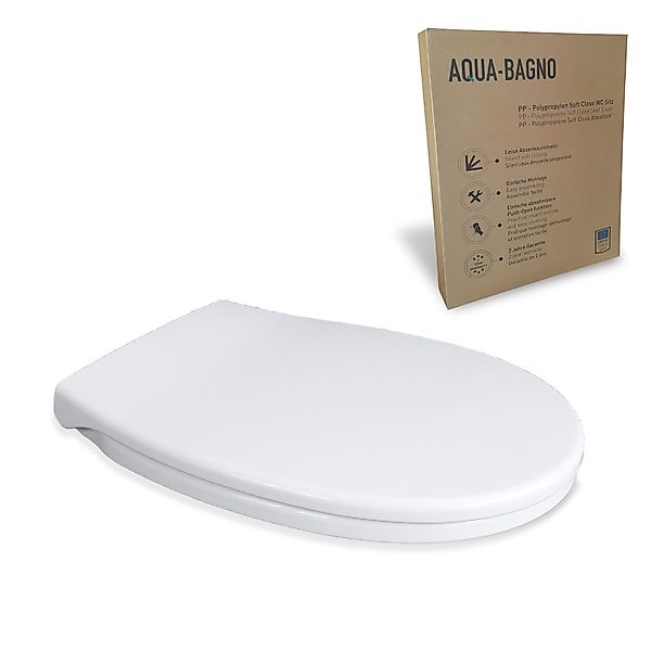 Aqua Bagno WC-Sitz Absenkautomatik Toilettendeckel abnehmbarer günstig online kaufen