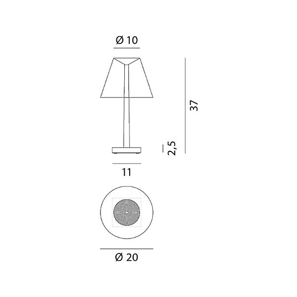 Rotaliana Dina T1 LED-Tischleuchte weiß/schwarz günstig online kaufen