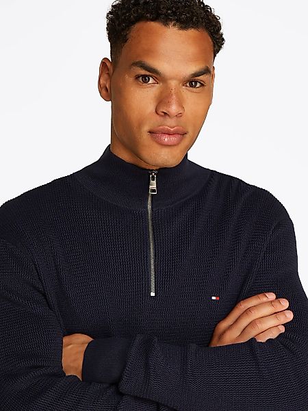 Tommy Hilfiger Troyer RACKING STRUCTURE ZIP günstig online kaufen