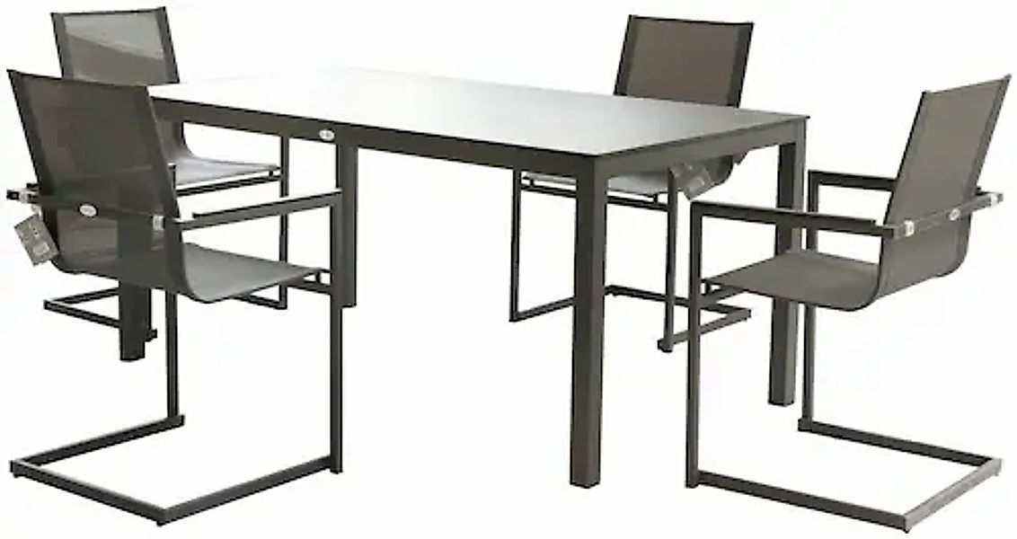 Garden Pleasure Garten-Essgruppe »SOPHIA« 5 Stk. tlg. robustes Tischdesign günstig online kaufen