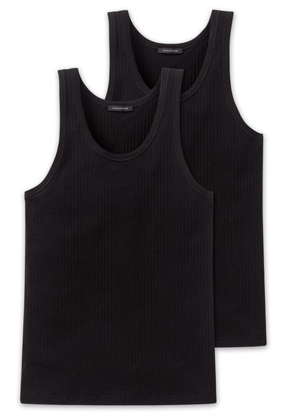 Schiesser Unterhemd "Authentic" 2er-Pack, mit Nadelzug-Muster günstig online kaufen