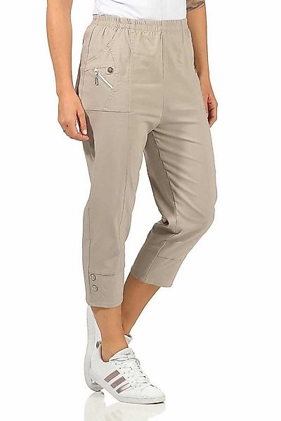 Cherry Berry Caprihose Damen Sommerhose 3/4 Freizeit Hose mit Stretch im Re günstig online kaufen