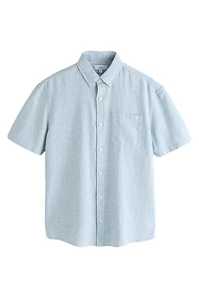 Next Kurzarmhemd Kurzärmliges Hemd aus Baumwoll-Leinenmischung (1-tlg) günstig online kaufen