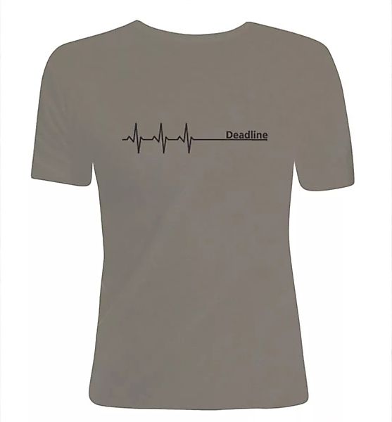 Deadline ;) T-shirt Dicke Qualität, Enger Sitz / Figurbetont In Olivgrün / günstig online kaufen