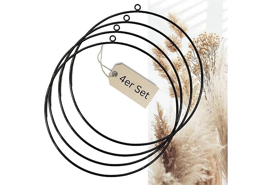 Bada Bing Hängedekoration Dekoring zum selbstgestalten Metallring schwarz Ø günstig online kaufen