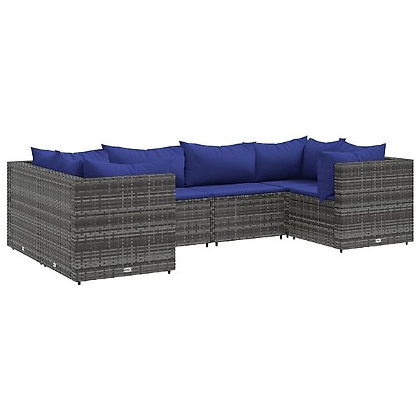 vidaXL Gartenlounge-Set 5-tlg. Garten-Lounge-Set mit Kissen günstig online kaufen