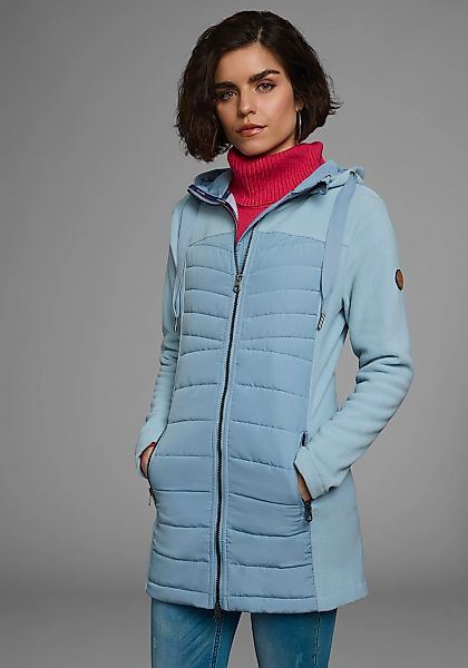 KangaROOS Langjacke, mit Kapuze, leichter Webstoff, figurbetonter Schnitt, günstig online kaufen