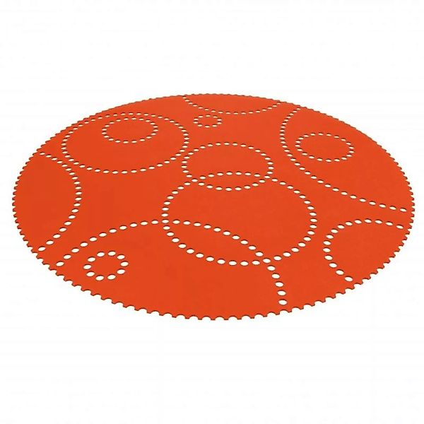 Hey-Sign - Stamp Teppich rund - mango orange/Filz/Ø120cm günstig online kaufen