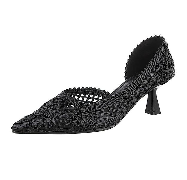 Ital-Design Elegante Pumps mit geflochtenem Design für Damen Pumps (8954238 günstig online kaufen