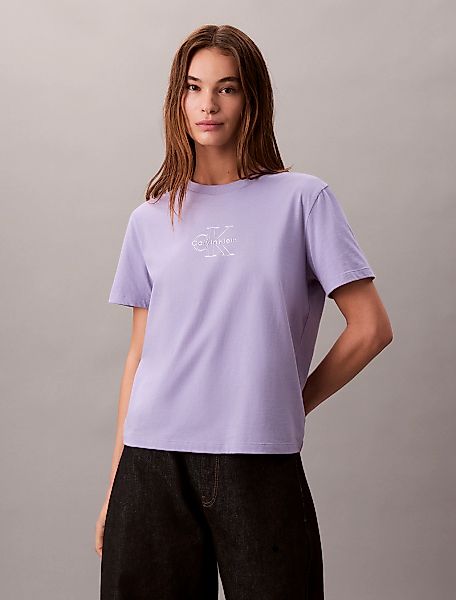 Calvin Klein Jeans T-Shirt "SS CLASSIC FOIL MONOLOGO TEE" Mit Metallic-Logo günstig online kaufen