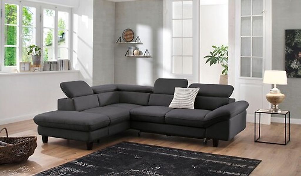 Home affaire Ecksofa »Pilot L-Form«, mit Kopfteilverstellung, wahlweise mit günstig online kaufen