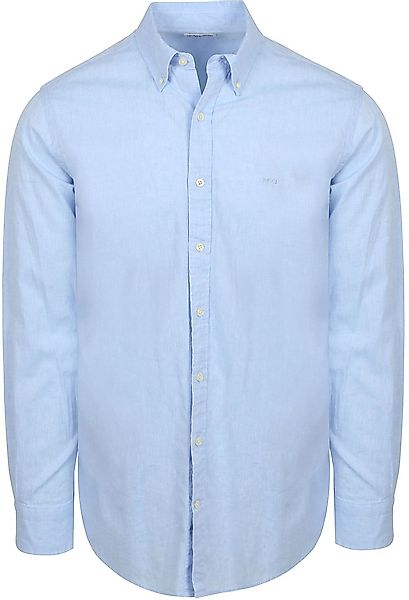 McGregor Hemd Cotton Linen Hellblau - Größe L günstig online kaufen