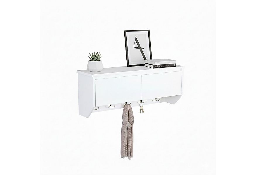 relaxdays Wandgarderobe 5 Haken mit Stauraum günstig online kaufen