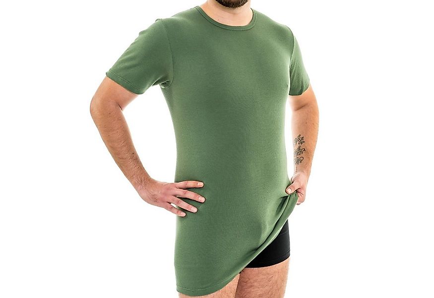 HERMKO Unterziehshirt 3847 Herren extralanges kurzarm Shirt (10cm) Unterhem günstig online kaufen