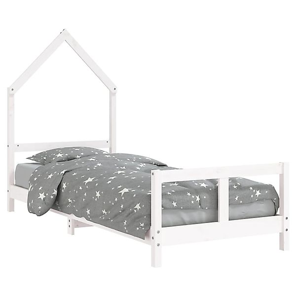 vidaXL Kinderbett Weiß 80x200 cm Massivholz Kiefer 834565 günstig online kaufen