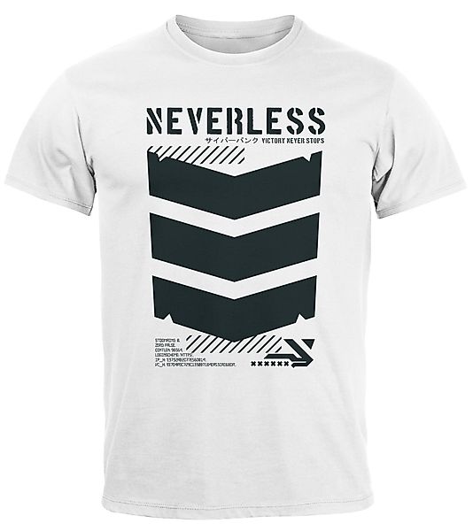 Neverless Print-Shirt Herren T-Shirt Techwear Trend günstig online kaufen