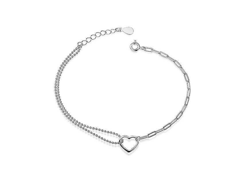 Materia Armkette Damen Herz Armband Silber längenverstellbar SA-6, 925 Ster günstig online kaufen