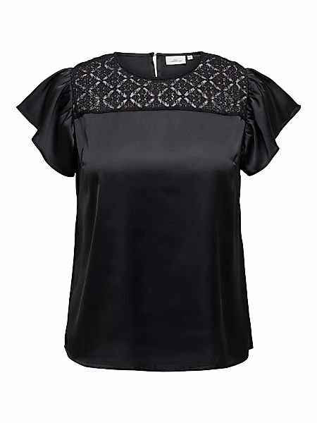 ONLY CARMAKOMA Shirtbluse "CARHANNABELL SS TOP WVN BF" günstig online kaufen