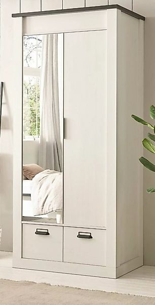 Furn.Design Kleiderschrank Stove (Schrank in Pinie weiß Landhaus, 2-türig, günstig online kaufen