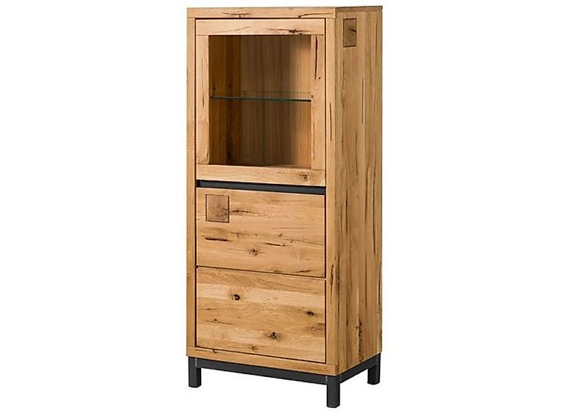 Massivmoebel24 Standvitrine #104 (Vitrine Wildeiche 65x40x148 natur geölt V günstig online kaufen