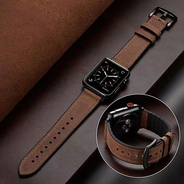 Blusmart Smartwatch-Armband Silikon-Lederarmband, Geeignet für Apple günstig online kaufen