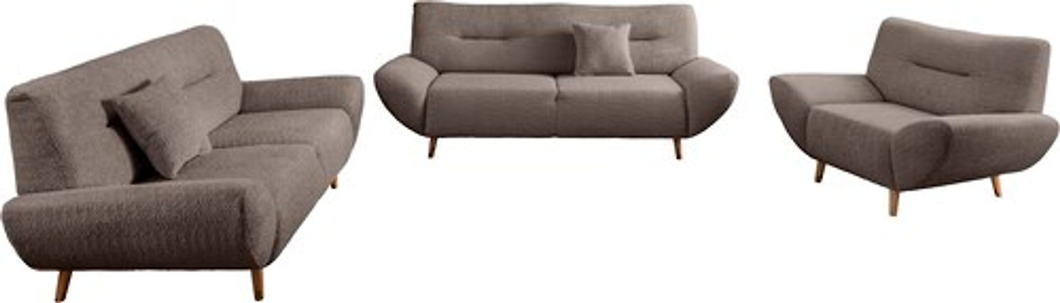 Home affaire Polstergarnitur »DRAGO« 3 tlg. tlg. günstig online kaufen