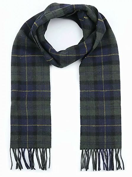 Barbour Schal Tartan Lammwolle Klassisch Dunkelgrün - günstig online kaufen