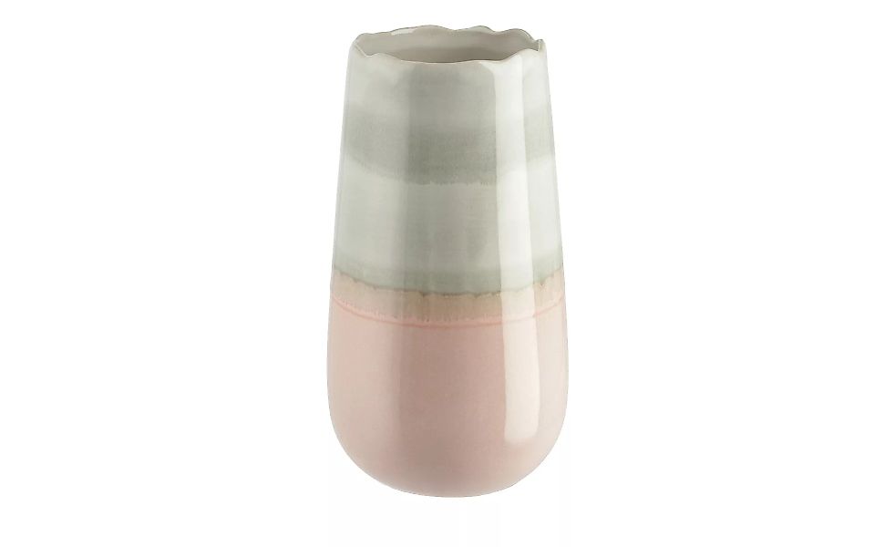 Vase - rosa/pink - Steingut - 24,5 cm - Dekoration > Vasen - Möbel Kraft günstig online kaufen