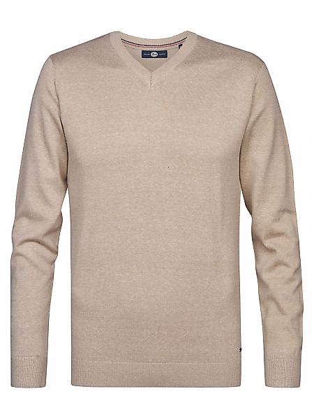 Petrol Industries V-Ausschnitt-Pullover "V-Neck Basi" Materialmix mit Baumw günstig online kaufen