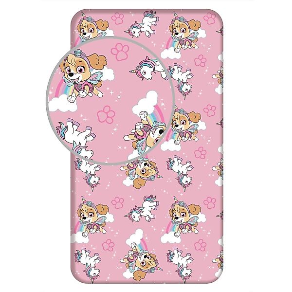 PAW PATROL Spannbettlaken Paw Patrol Spannbetttuch günstig online kaufen