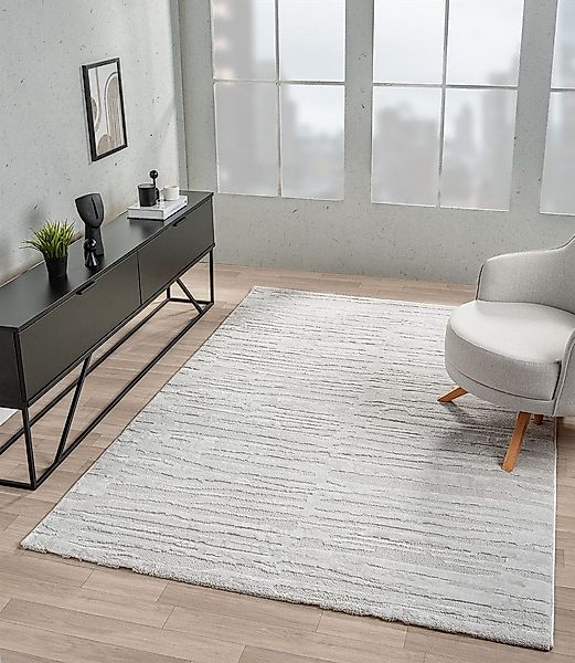 Vimoda Teppich Wohnzimmer Kurzflor, 3D Stein günstig online kaufen