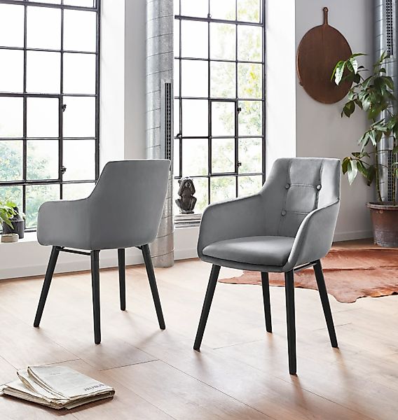 OTTO home "Bradford" (Set) 2 Stk.(1 oder 2 Stück), Bezug in Samtsoff, Geste günstig online kaufen