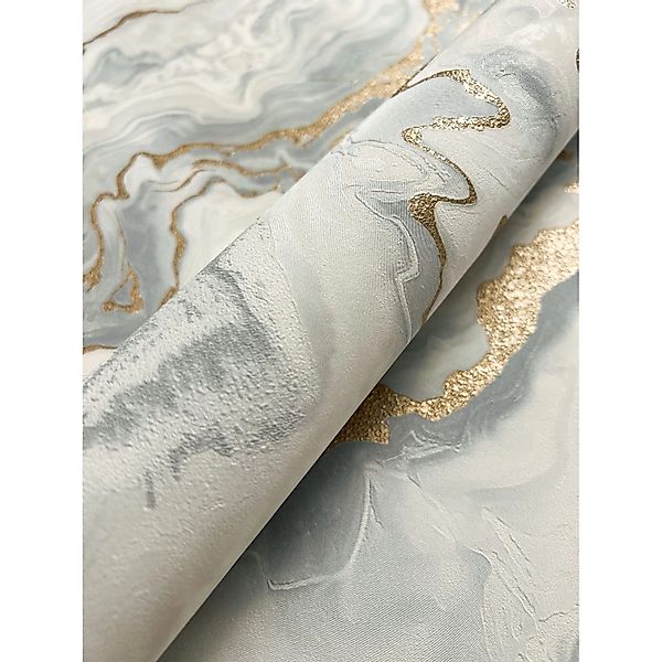 Newroom Vinyltapete Thawe Ice Grey Marmor Modern FSC® günstig online kaufen