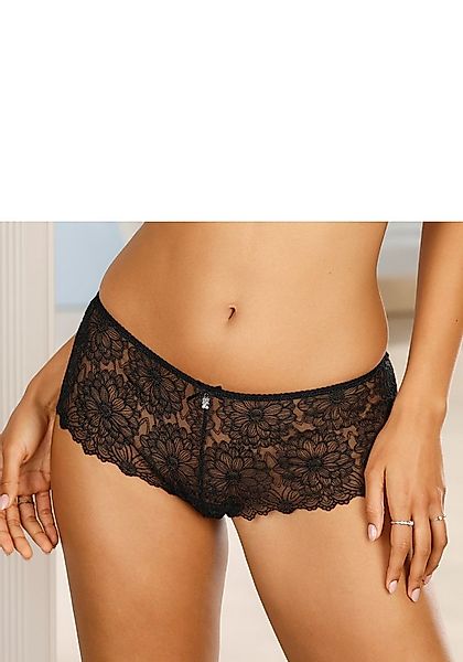 LASCANA Stringpanty aus hochwertiger Jacquardspitze in blumiger Optik, sexy günstig online kaufen