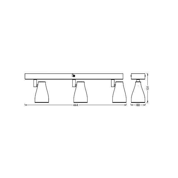 OSRAM Deckenstrahler PEAR, weiß, 3-flammig, GU10-LED 2.700 K günstig online kaufen