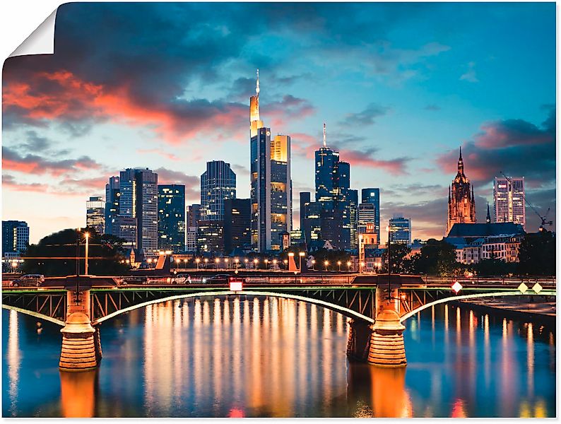 Artland Wandbild "Frankfurt am Main Skyline II", Deutschland, (1 St.), als günstig online kaufen