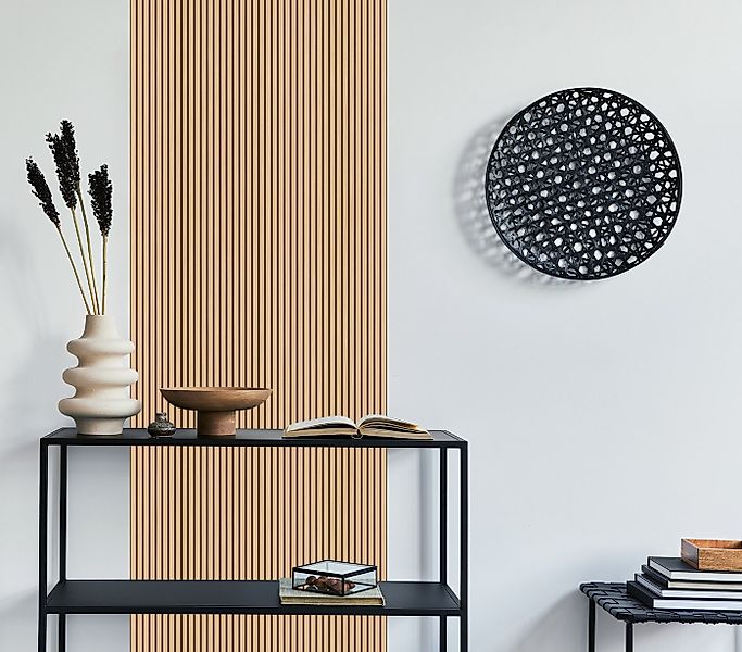 queence Fototapete Paneele in Holzoptik, glatt, 3D-Optik, Holz, bedruckt, c günstig online kaufen