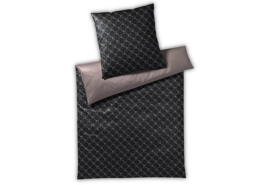 JOOP! Bettwäsche Cornflower Double 4083 9 Shiny Black, Mako-Satin, 3 teilig günstig online kaufen