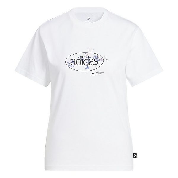 adidas Sportswear T-Shirt W Elem Flrl Tee WHITE günstig online kaufen
