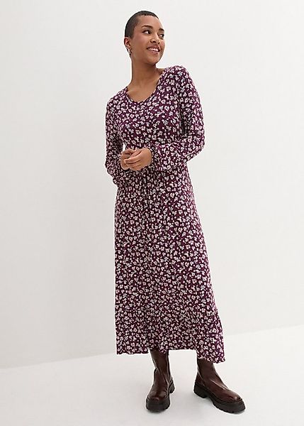 bonprix Jerseykleid für vielseitige Anlässe, aus Viskose-Mix, mit Elasthan- günstig online kaufen