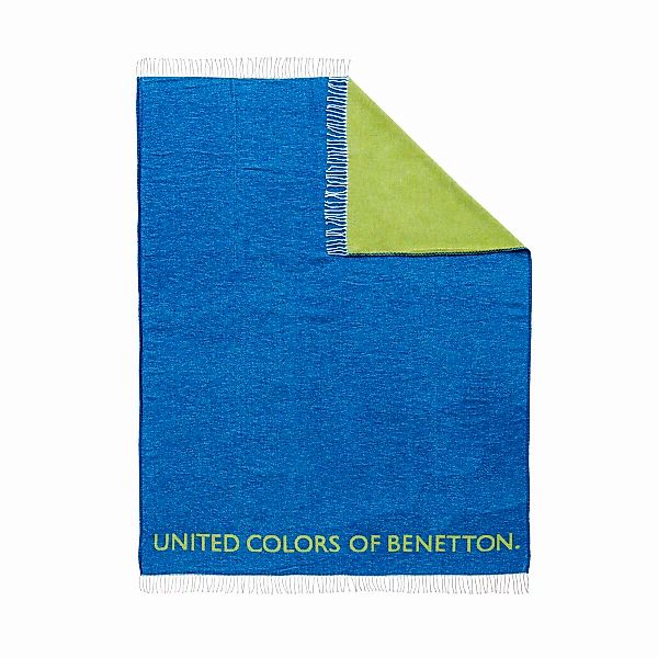 Decke Benetton Rainbow Be Blau Grün günstig online kaufen