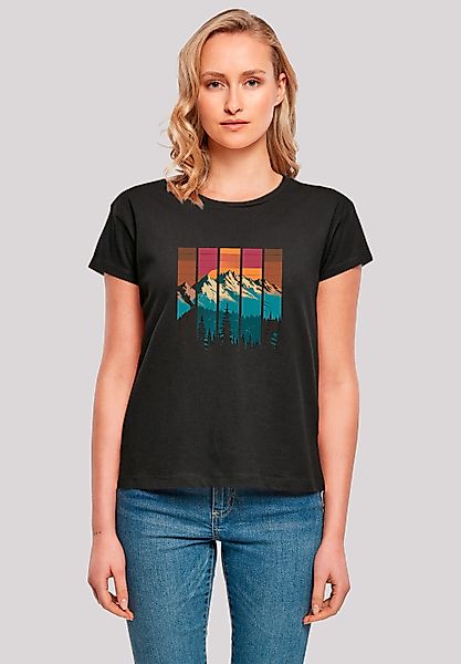 F4NT4STIC T-Shirt Berg Sonnenuntergang Retro Premium günstig online kaufen