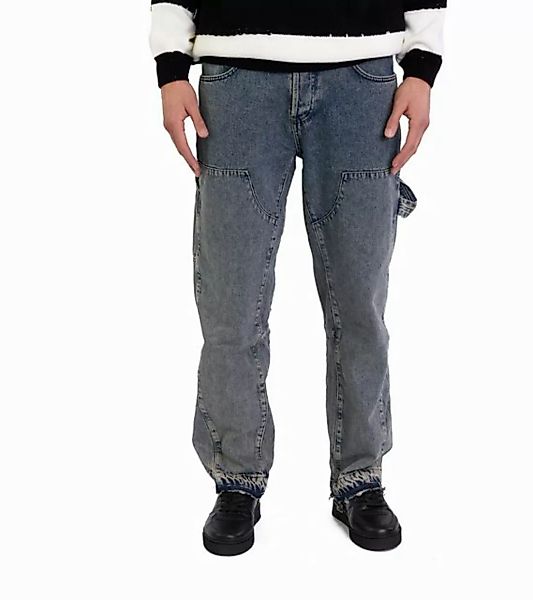 Denim Distriqt Workerjeans Lässige Double Knee Baggy Worker Jeans Blau W31/ günstig online kaufen