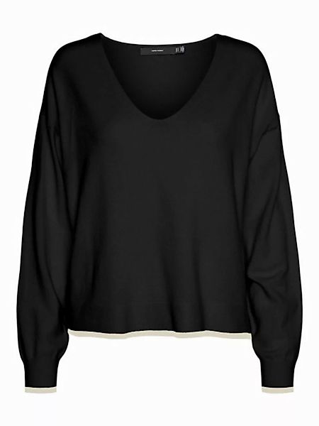 Vero Moda V-Ausschnitt-Pullover VMBREEZE LS V-NECK PULLOVER GA BOO günstig online kaufen