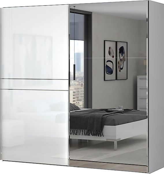 Places of Style Schwebetürenschrank "Piano, mit Einlegeböden, Kleiderstange günstig online kaufen