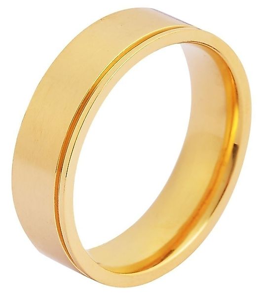 AKZENT Partnerring Liljan aus Edelstahl, goldfarben, günstig online kaufen