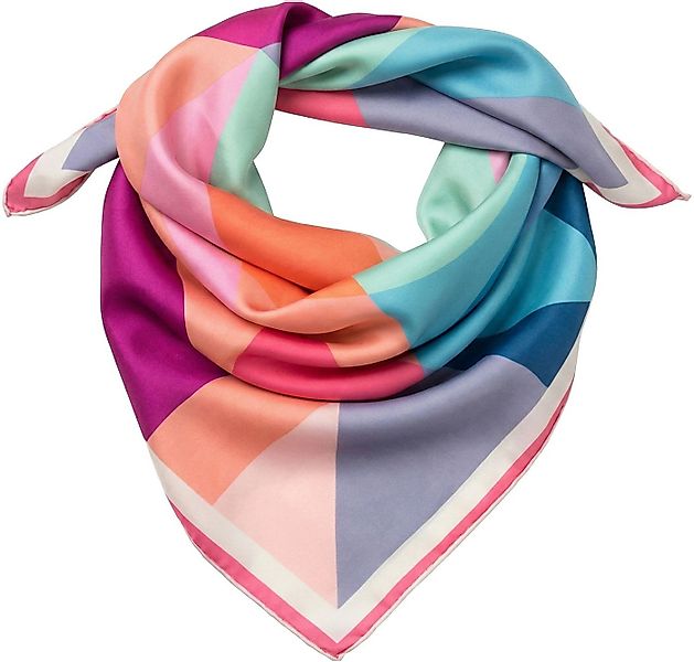 styleBREAKER Modetuch Geometrisches Nickituch im Colour Blocking Design, (1 günstig online kaufen