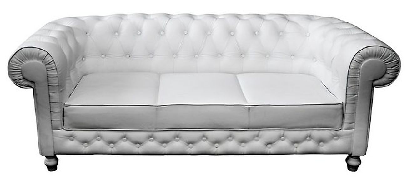 JVmoebel Sofa Chesterfield Couch Sofa Garnitur 3 Sitzer Polster Leder Sofas günstig online kaufen